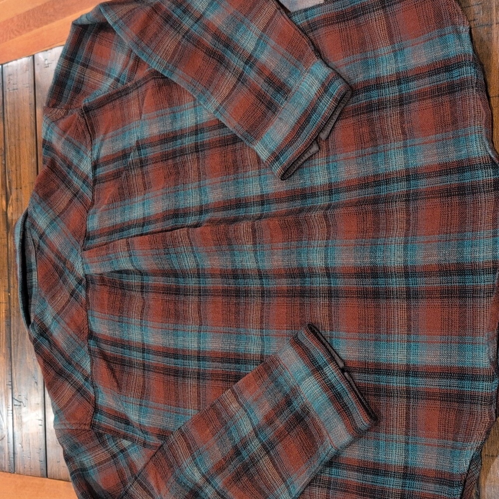 Prana Flannel Button Down Organic Cotton - Picture 7 of 8